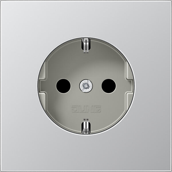 JUNG SCHUKO-Steckdose aluminium AL 1520